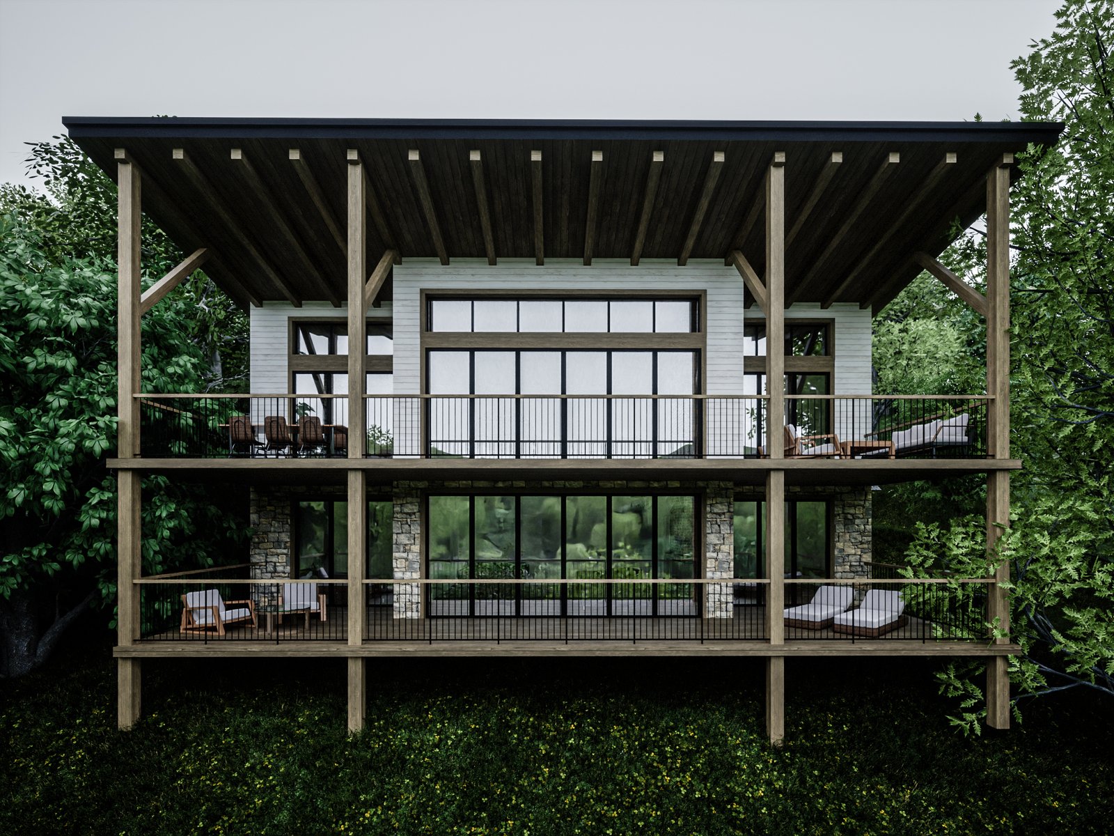 PRIVATE MOUNTAIN HOUSE PROJECT, GEORGIA, USA, 2025
