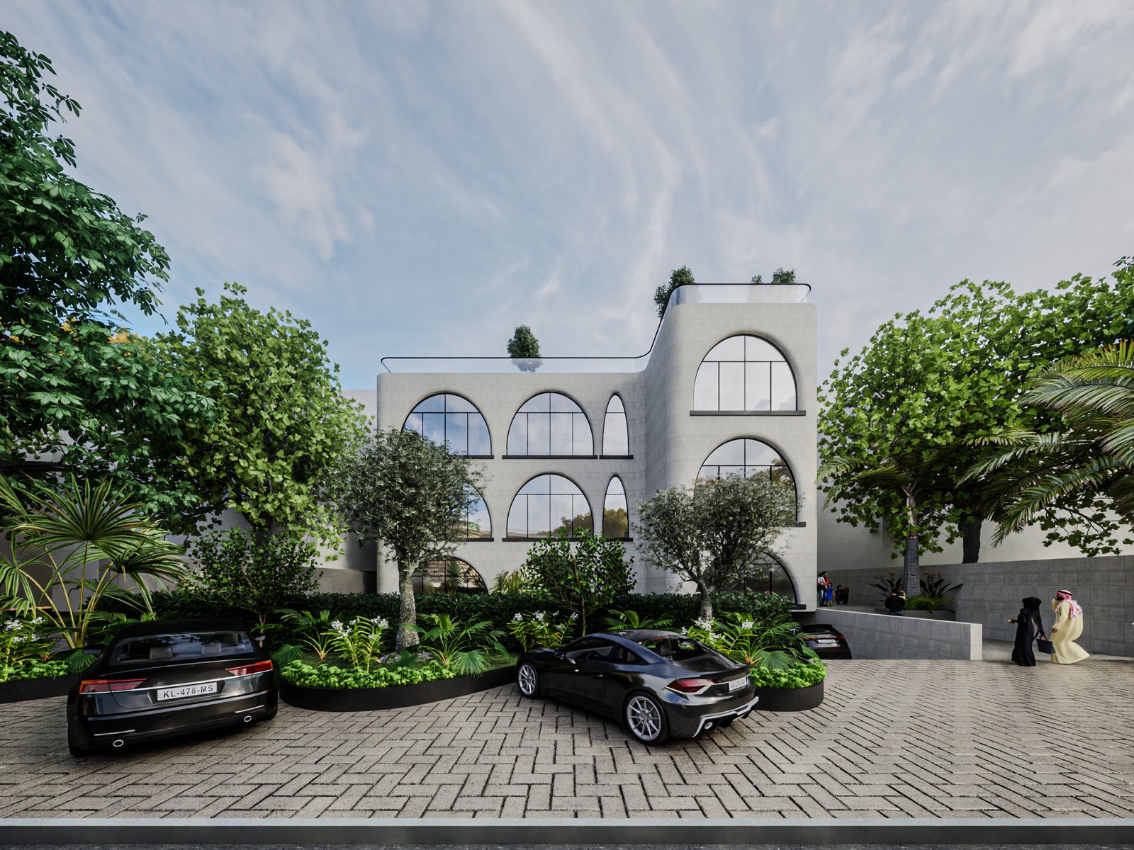 ALNASHMI HOMES BUILDING EXTERIOR AND LANDSCAPE DESIGN PROJECT, KUWAIT, 2023