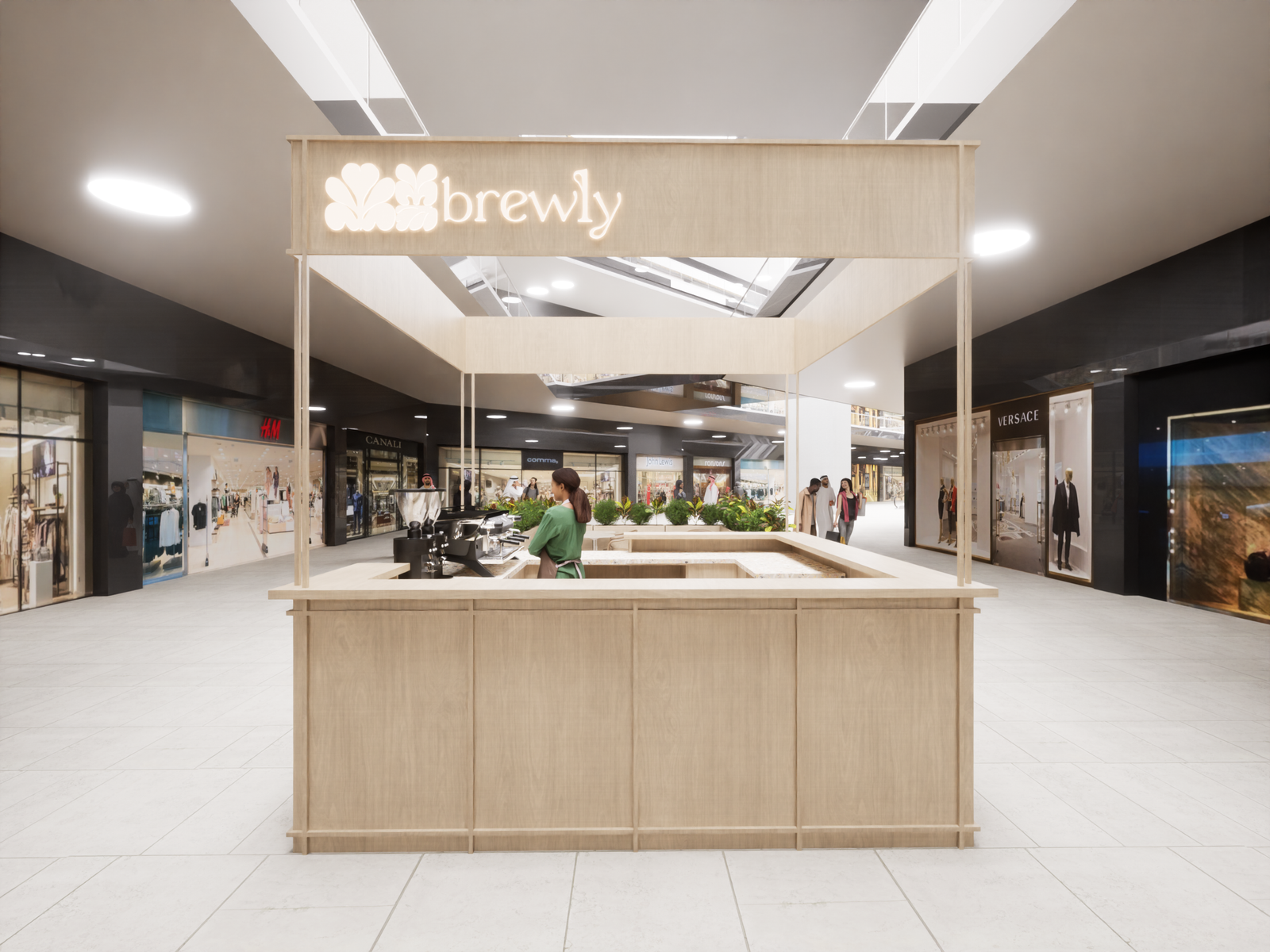BREWLY COFFEE SHOP INTERIOR DESIGN, QATAR, 2023