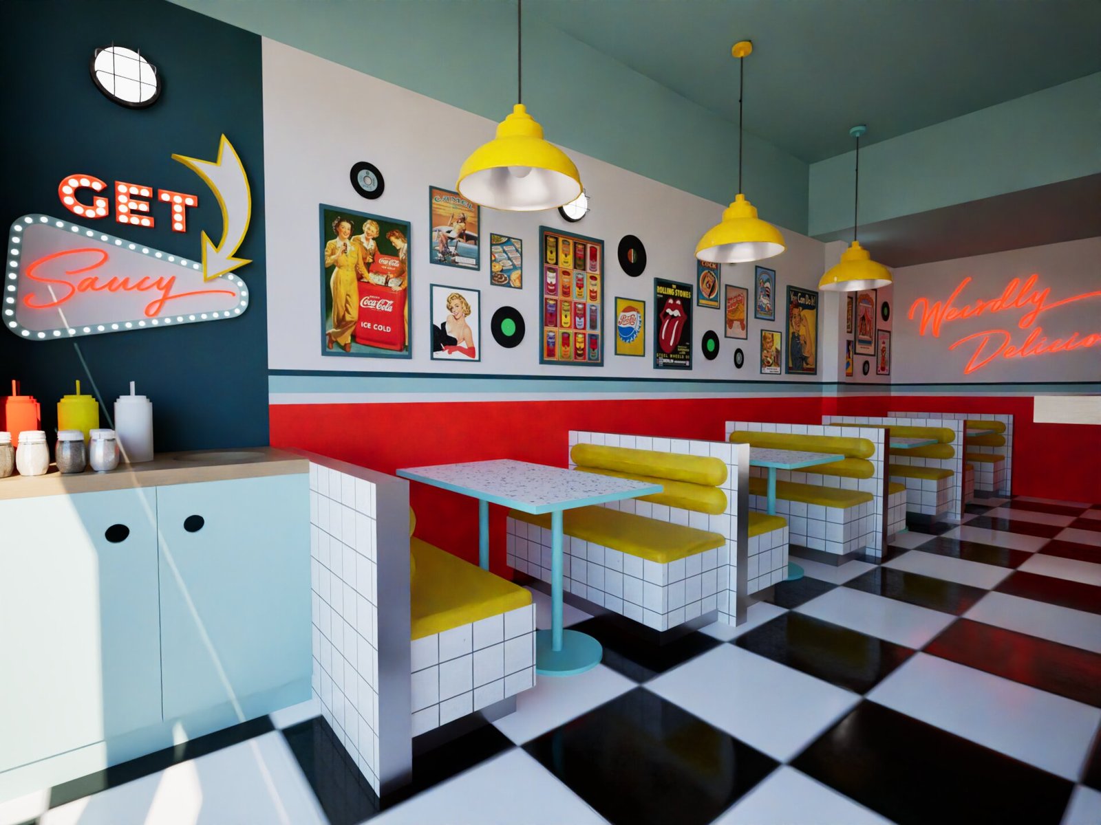 MELO’S DINER INTERIOR DESIGN, MONTENEGRO, 2024